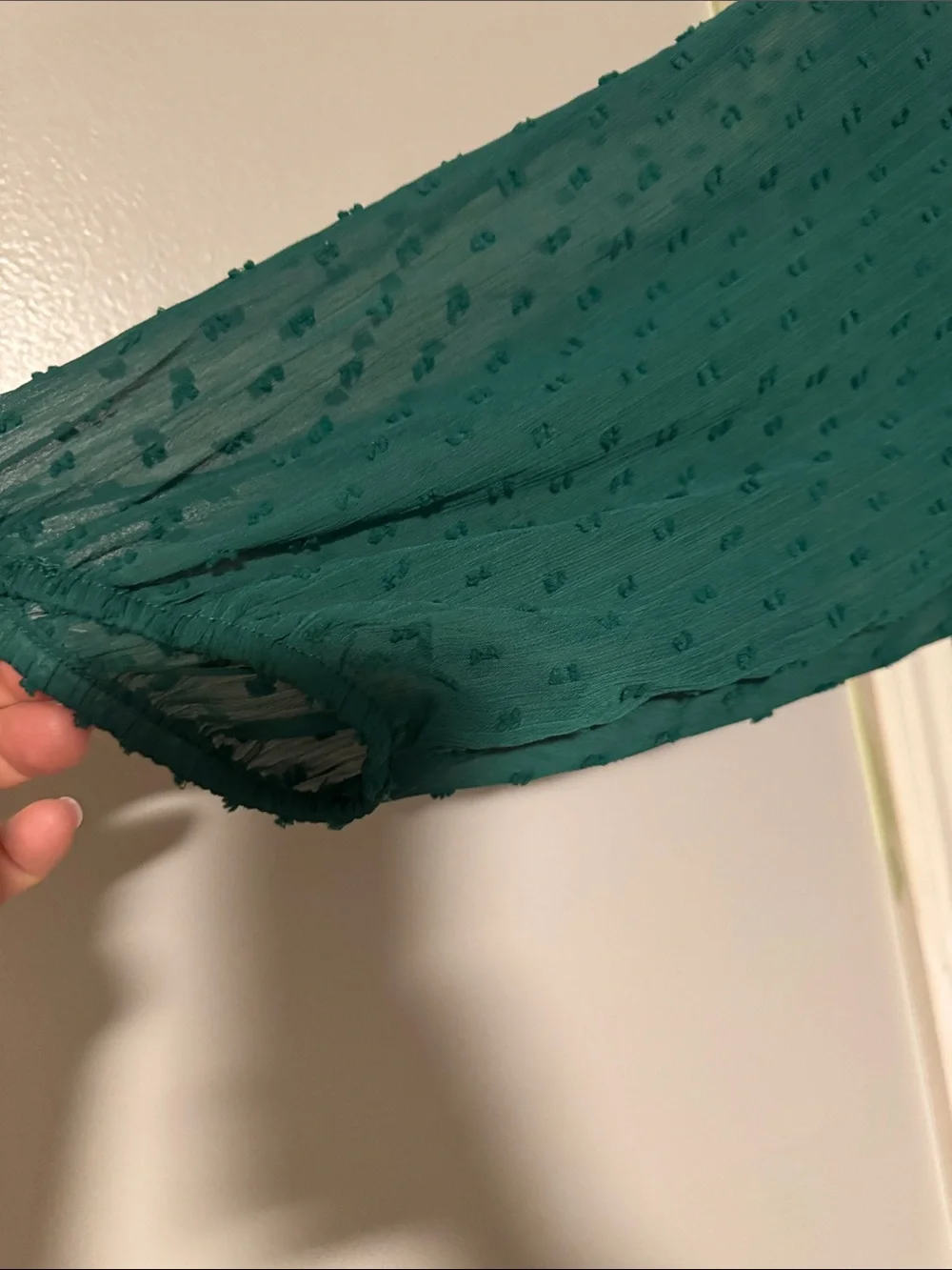 torrid Emerald Green Button-Front Tiered Midi Dress - Picture 4 of 5